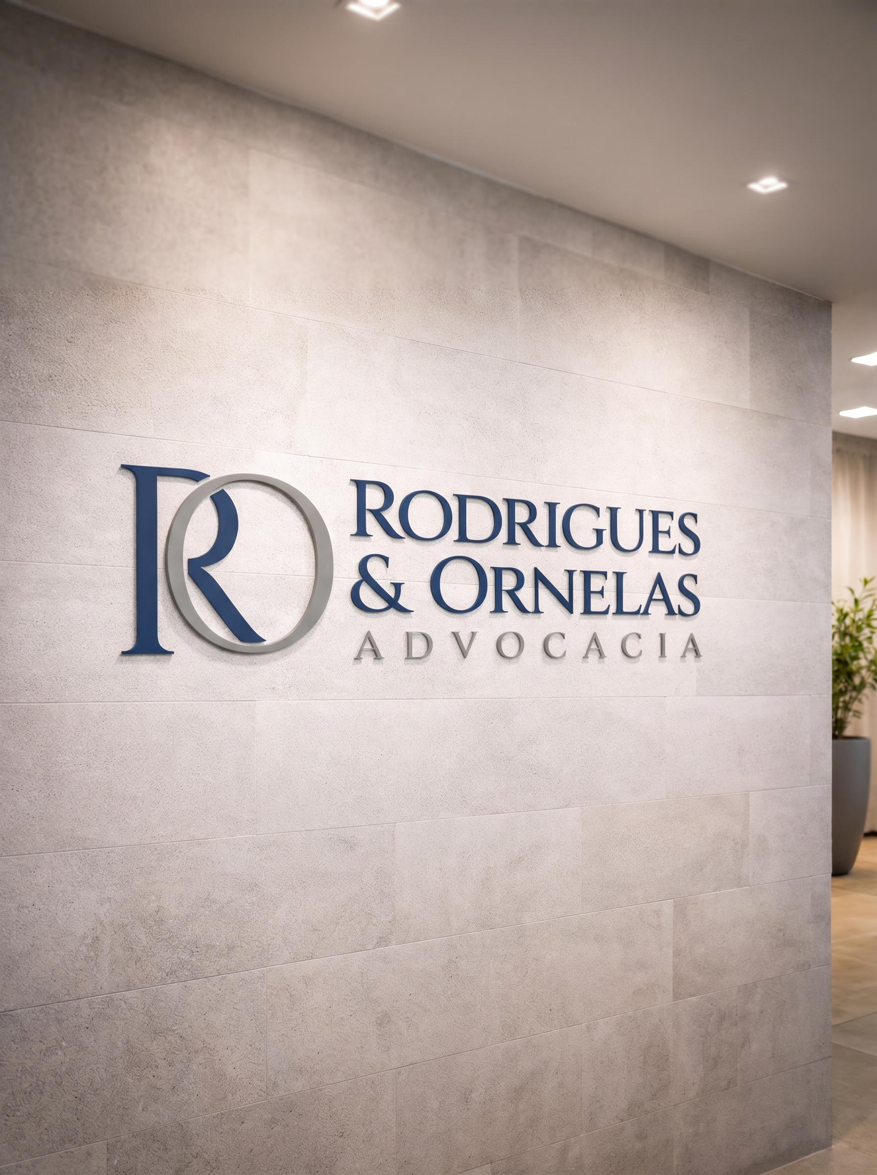 Fachada interna do Escritório Rodrigues & Ornelas Advocacia em Salvador - Bahia